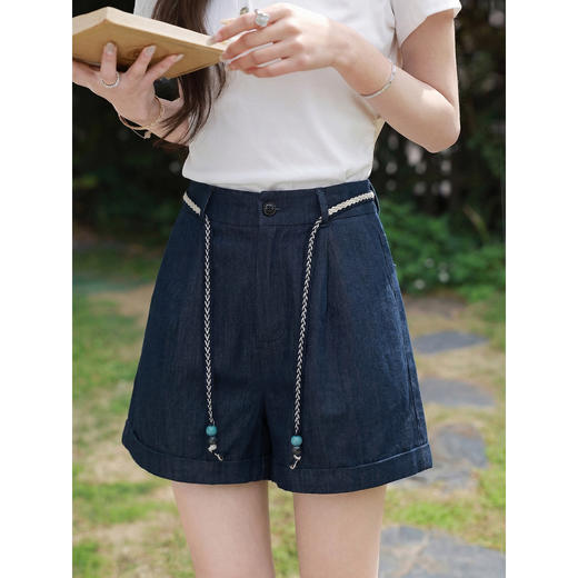 鹿向南【0328/20:00新品前1小时7折限量100件】蓝色休闲裤 商品图0