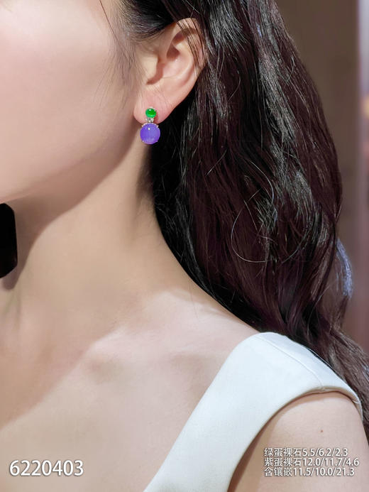 6220403，蛋面耳坠。具体价格微信咨询 商品图4