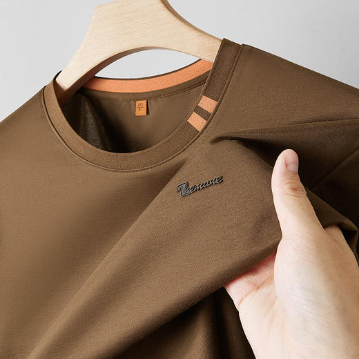 【DDP】大依优型大码男装夏季圆领短袖T恤棉质休闲运动透气凉感半袖上衣 商品图3