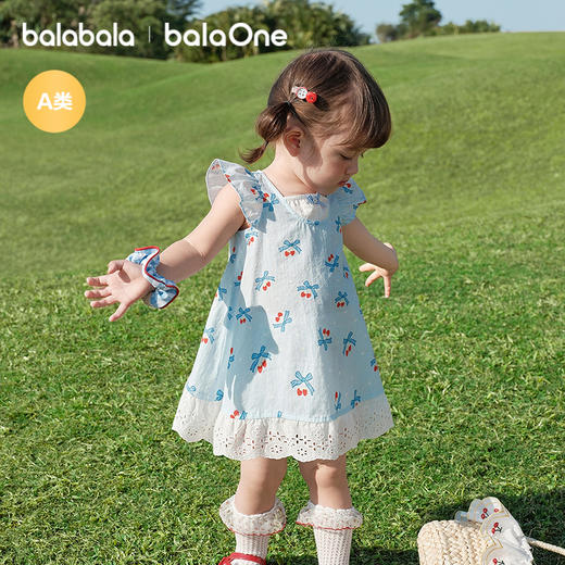 【balaOne】巴拉巴拉宝宝连衣裙婴儿公主裙2026新款甜美可爱优雅 商品图2