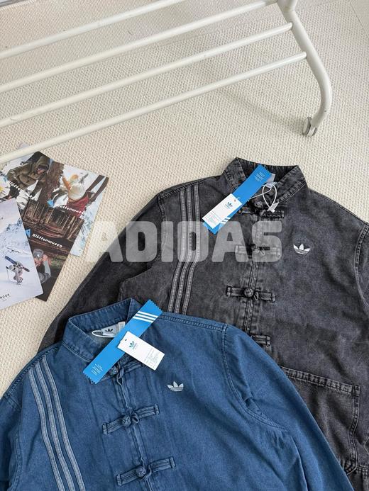 三YE草男女情侣款新中式牛仔宽松休闲外套 商品图3