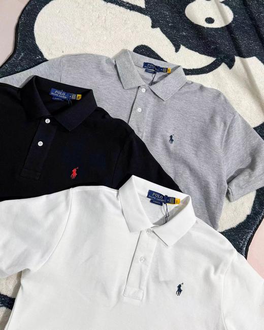 F032524小马刺绣休闲修身商务翻领情侣款短袖半袖T恤 商品图4