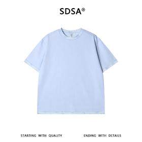 SDSA男装2026新款高贵轻奢潮牌玫瑰花印花圆领短袖T恤百搭简约潮