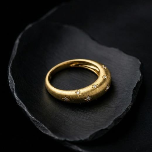 暗夜华光穹顶戒指 银镀金首饰 非质量问题不退不换 商品图0