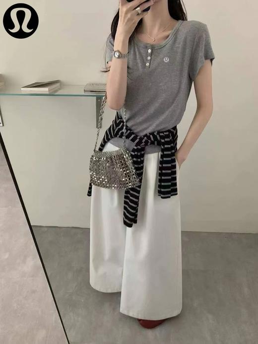 F032540一包两件春夏款慵懒感短款修身休闲运动百搭女士短袖T恤 商品图8