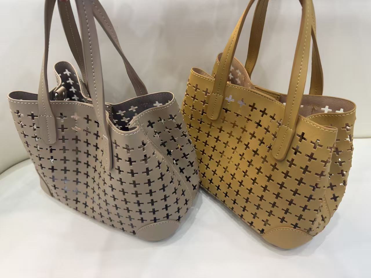 漏空菜篮子包（黄 杏）