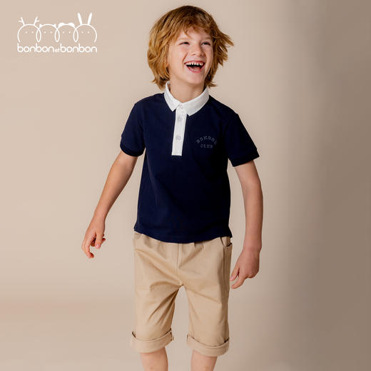 基础拼色polo衫 商品图1