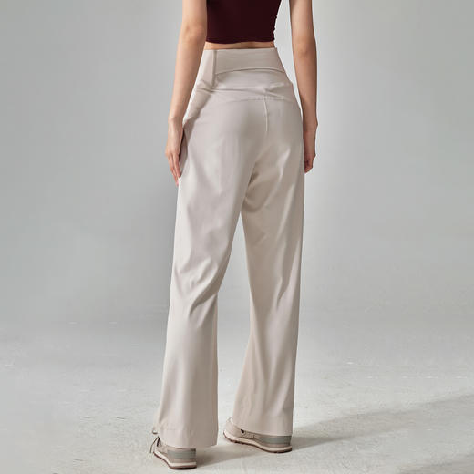 腿！长！直！一秒隐形小肚子【梦惠妮 极简高弹垂筒裤】高腰收腹不勒肚 3D直筒遮肉神品！隐藏式后腰口袋（解放双手/可放手机） 升级四面弹力 垂感如瀑布 裸感不闷热 #M663 商品图6