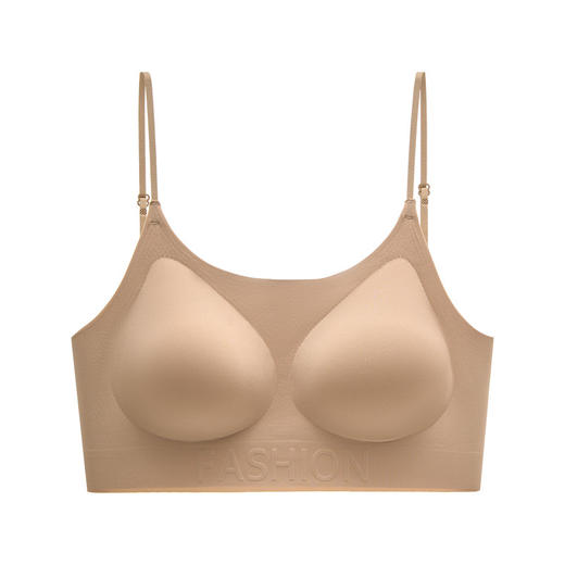 无痕文胸果冻内衣粉底液内衣女透气隐形胸罩小胸聚拢无钢圈细肩带美背文胸 商品图4