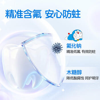 舒客宝贝（sakykids）儿童牙膏牙刷套装含氟防蛀护齿牙膏60g*4支+护齿牙刷*2支2-16岁 /母婴 /婴童洗护 /婴童口腔护理 商品图2