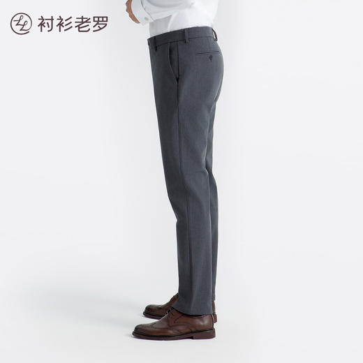 [总裁四代复合休闲裤]衬衫老罗秋季新款牛奶丝莱赛尔保暖男士西裤239A0S802L 商品图3