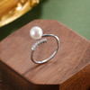 子佩集【涟漪浅漾】银S925珍珠惜王妃戒指【R2077B】7mm珠双色交错2601 商品缩略图0