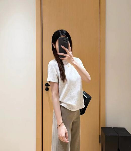 F032501春季新款纯色定染工艺舒适百搭圆领打底短袖T恤 商品图6