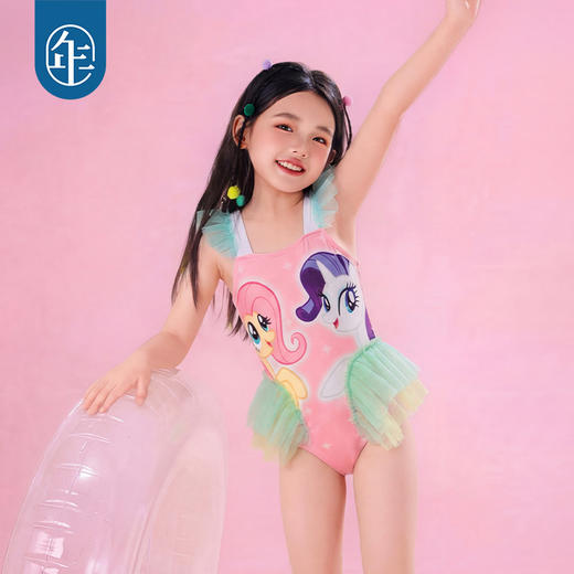 小马宝莉联名年衣童装连体泳衣女童夏季新款儿童女孩卡通可爱泳装 商品图2