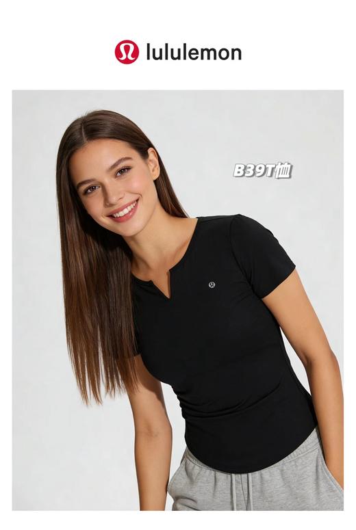 F032551一包两件装新款女士双面云感瑜伽式休闲通勤短袖T恤 商品图10