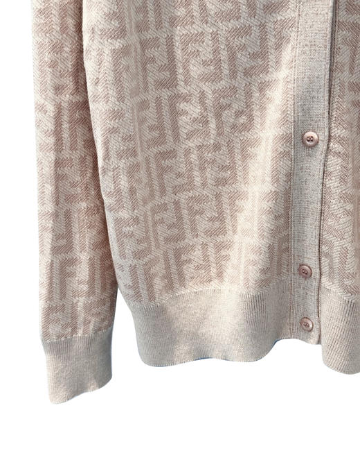 女款提花丝质羊毛针织开衫毛衣fe011 商品图2