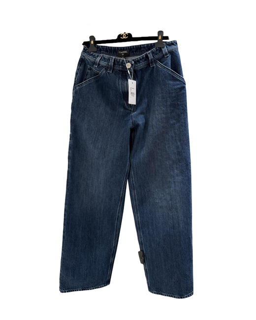 女款logo牛仔裤长裤la025 商品图0