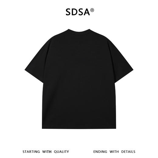 SDSA男装2026新款高贵轻奢简约纯色半纽扣设计短袖T恤百搭休闲潮 商品图1