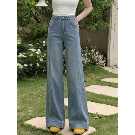 鹿向南【0328/20:00新品前一小时7折】蓝色牛仔裤 商品图4