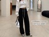 F032578简约松弛感阔腿运动裤女抽绳垂感休闲裤直筒卫裤 商品缩略图13