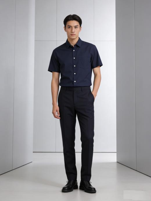 G2000男装SS26商场新款【免烫防皱/100%棉】口袋短袖衬衫61131332 商品图3