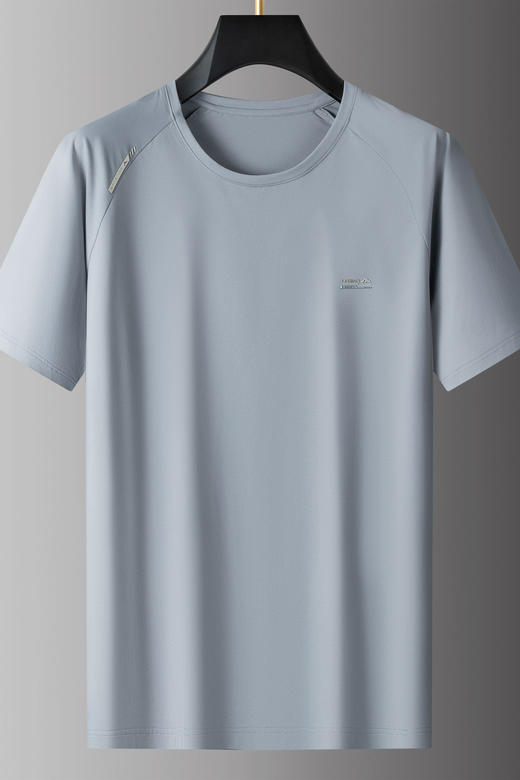 【DPS】大依优型大码男装夏季冰丝圆领短袖T恤运动休闲上衣半袖男士 商品图5