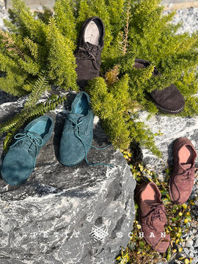 PETIT SCHAN小闪 SHO#007 Perfect 巴适 意大利进口马反绒水洗复古圆头德比鞋