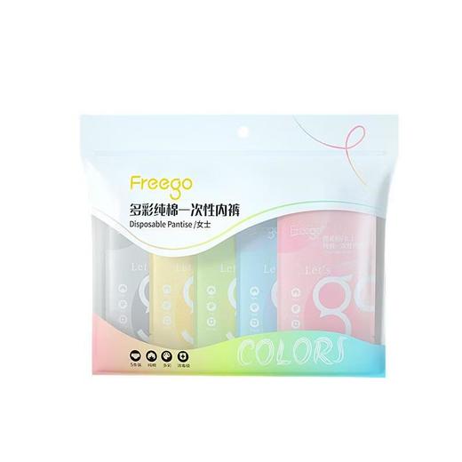 Freego女多彩内裤5条XL 商品图0
