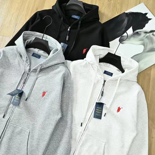 F032512新款百搭休闲保暖连帽加绒加厚拉链衫夹克外套 商品图3