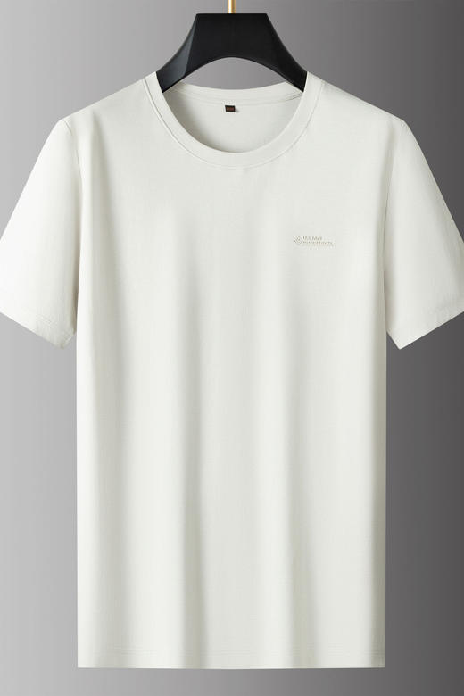 【DPS】【莫代尔】大依优型大码男装圆领纯色短袖T恤透气舒适百搭上衣 商品图5