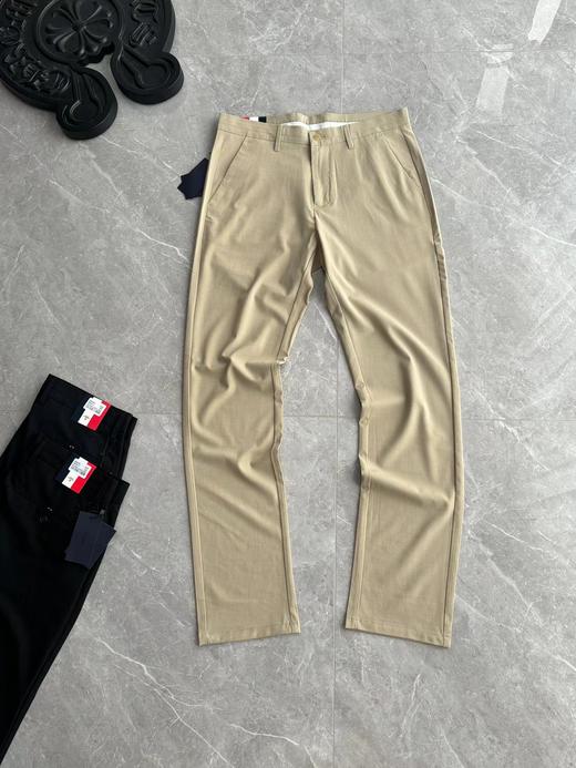 F032552通勤休闲立体裁剪刺绣logo男士春夏薄款商务休闲裤 商品图4