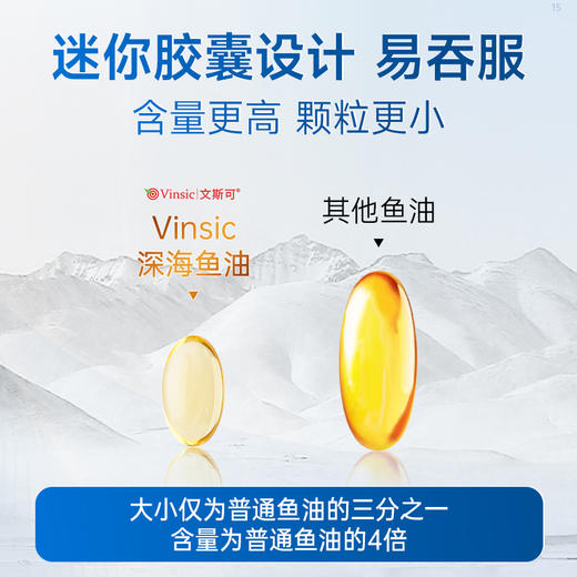 【品牌直供】蓝帽Vinsic文斯可VitalOmega牌鱼油软胶囊60粒 商品图8