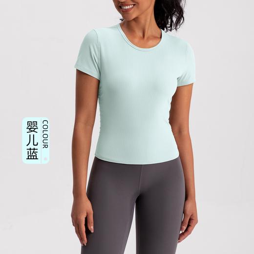 火桐hooton 运动系列 罗纹修身运动短袖 商品图3