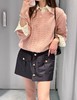 女款羊绒Polo领镂空针织衫毛衣fe017 商品缩略图3