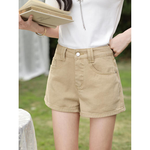 鹿向南【0328/20:00新品前1小时7折限量100件】杏色牛仔裤 商品图1