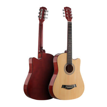 相思鸟 民谣吉他38寸初学者入门男女吉他乐器 亮光原木色 /玩具乐器 /乐器 /吉他/贝斯 商品图1