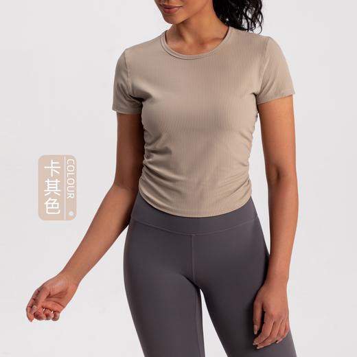 火桐hooton 运动系列 罗纹修身运动短袖 商品图1