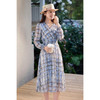 格纹印花A字裙 米思阳2026春季时尚优雅气质显瘦连衣裙高级感洋气4263 商品缩略图2