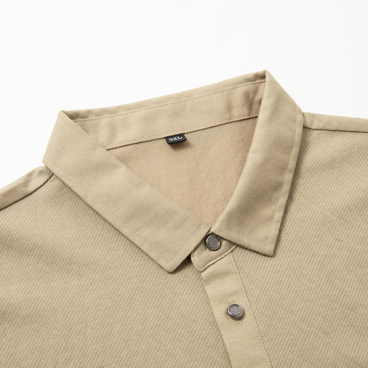 【DPS】【亚麻】大依优型大码男装夏季翻领POLO衫短袖商务休闲短袖上衣 商品图3