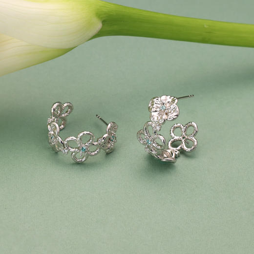 ARSIS 丨 繁绮系列 繁花四叶草耳钉 商品图5