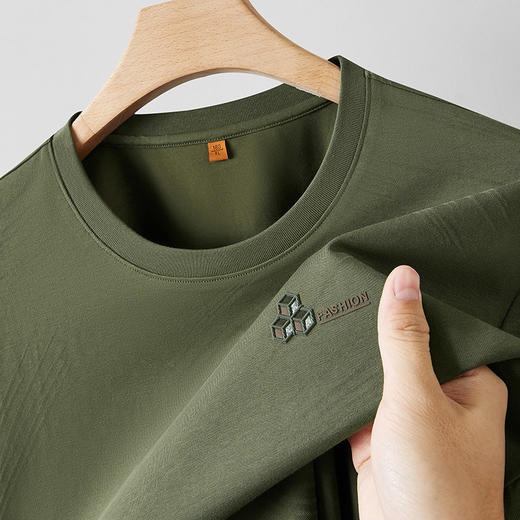 【DDP】大依优型大码男装夏季圆领短袖T恤棉质运动休闲百搭上衣男士半袖 商品图4