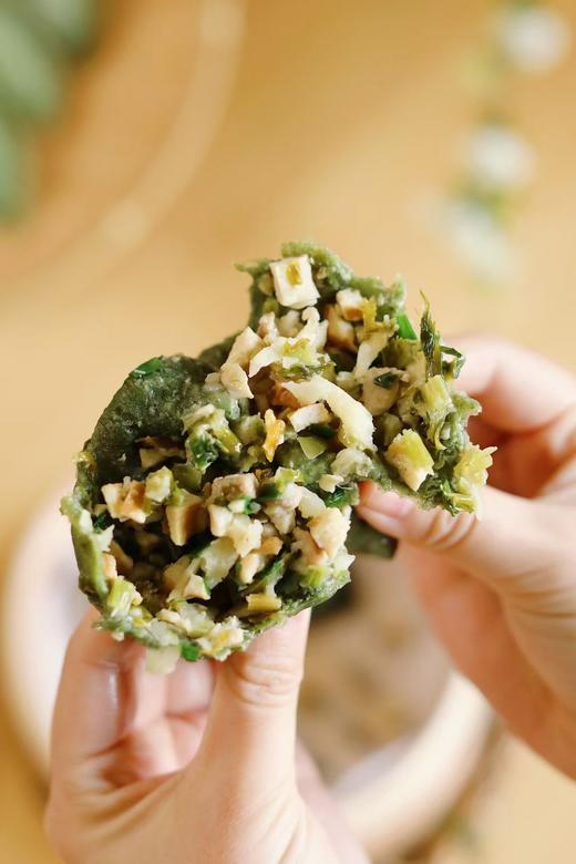 【非遗美食  手工技艺】艾米粿  蒿子粑粑 艾青 豆沙/咸味  80g*10只 商品图3