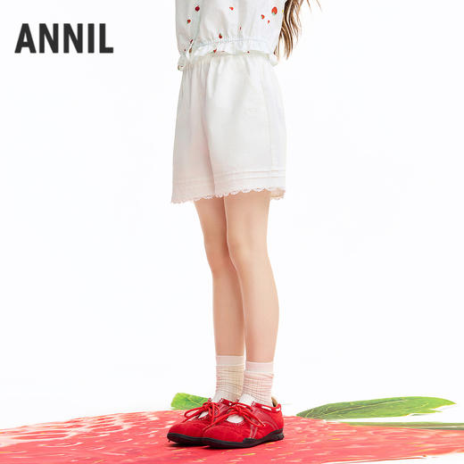 女童全腰梭织短裤夏季新款安奈儿童装EG626591 商品图2