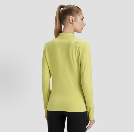 一店k （代工厂订单！）小迪这件Running系列半拉链长袖太懂女生了！ 面料软弹又透气！修身不勒肉！3D立体剪裁设计 抬手弯腰都自在！女士修身拉链磨绒训练上衣 商品图10