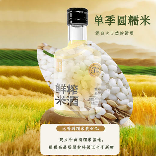糯小仙鲜榨米酒米香浓郁｜清爽微甜｜聚餐、独酌好搭子 商品图0