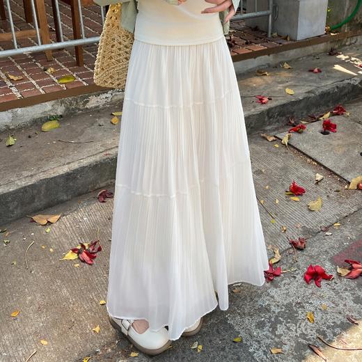 雨雾紫藤压褶半裙，名副其实的「仙女裙」，高级显白 商品图13