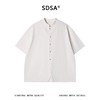 2878SDSA男装2026新款高贵轻奢极简风华夫格肌理立领短袖衬衫百搭休闲 商品缩略图1