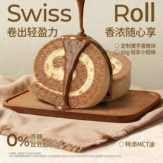 【共享分销】缤纷5口味！哥本轻态魔芋轻盈瑞士卷【60g版】进口奶源 奶香醇厚 不添加白砂糖 商品图1
