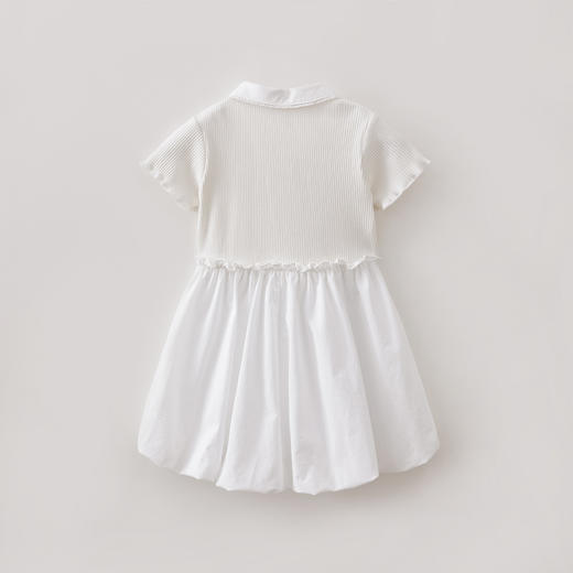 马克珍妮心愿小熊女童POLO花苞裙2026年夏装新款560868 商品图2