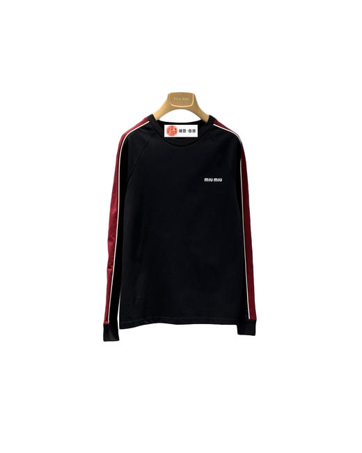 女款棉质刺绣长袖T恤he017 商品图0